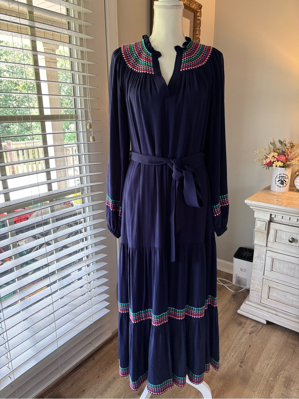 NWT Boden navy maxi dress size 8